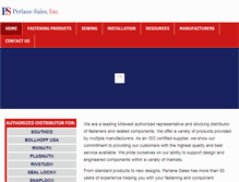 Tablet Screenshot of perlanesales.com